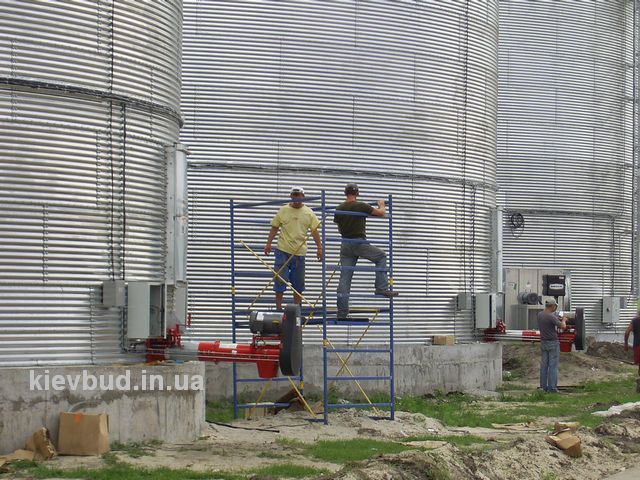 Зернохранилище, строительство зернохранилищ, элеваторы, металлическое, конструкция, монтаж, Украина, Киев